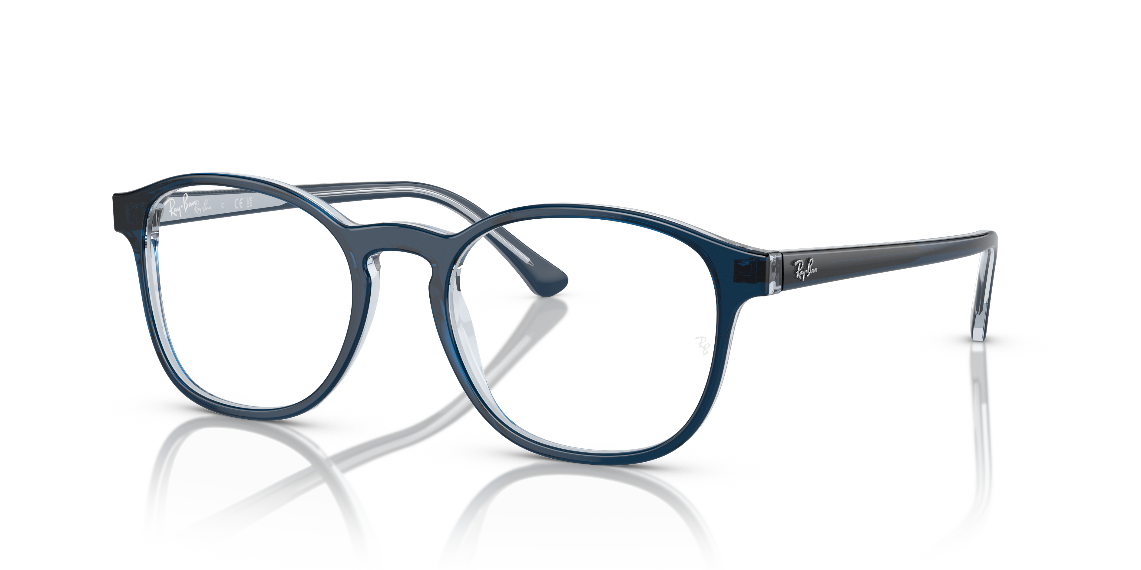 RB5417 OPTICS Eyeglasses with Blue On Transparent Blue Frame