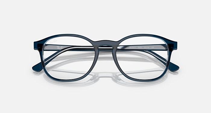 RB5417 OPTICS Eyeglasses with Blue On Transparent Blue Frame