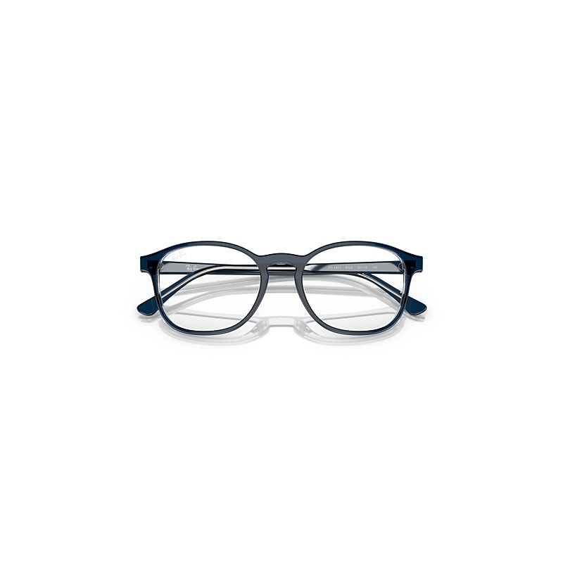 RB5417 OPTICS Eyeglasses with Blue On Transparent Blue Frame