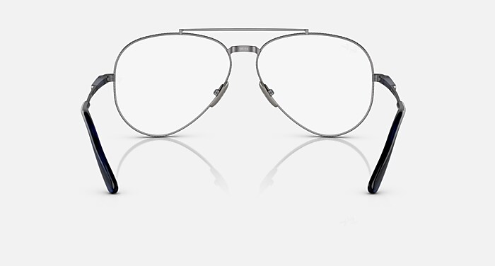 アクセサリー ray ban aviator AVIATOR II TITANIUM OPTICS Eyeglasses with Gunmetal Frame