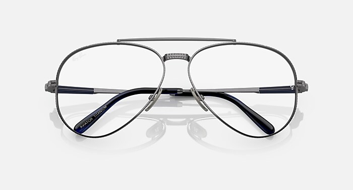 AVIATOR II TITANIUM OPTICS Eyeglasses with Gunmetal Frame