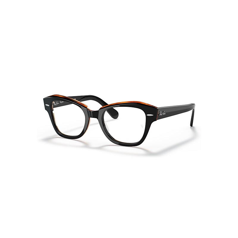 Ray-Ban Eyeglasses Unisex State Street Optics - Black Frame Clear Lenses 46-20