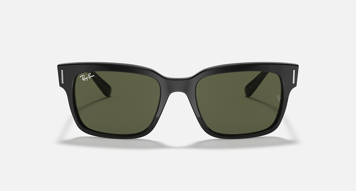 Ray-Ban Sunglasses Jeffrey Black Frame Green Lenses