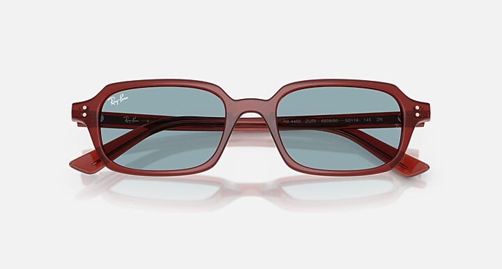 Ray-Ban 0RB4455 ZURI BIO-BASED Polished Rosty Brown SUN_Closed Front