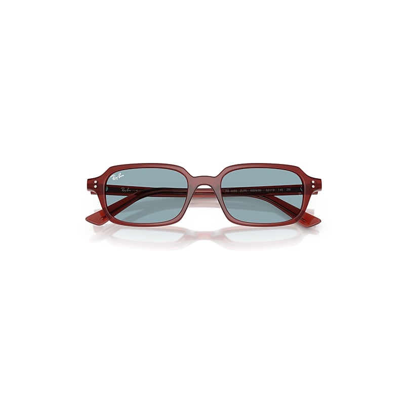 Ray Ban Zuri Bio-based Sunglasses Rosty Brown Frame Blue Lenses 52-19 In Rosty Brown