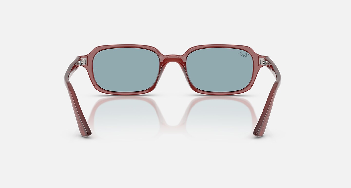 Ray-Ban Sunglasses Unisex Zuri Bio-based - Rosty Brown Frame Blue Lenses 49-19