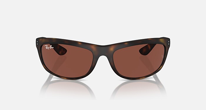 Ray-Ban Sunglasses Balorama Havana Frame Red Lenses