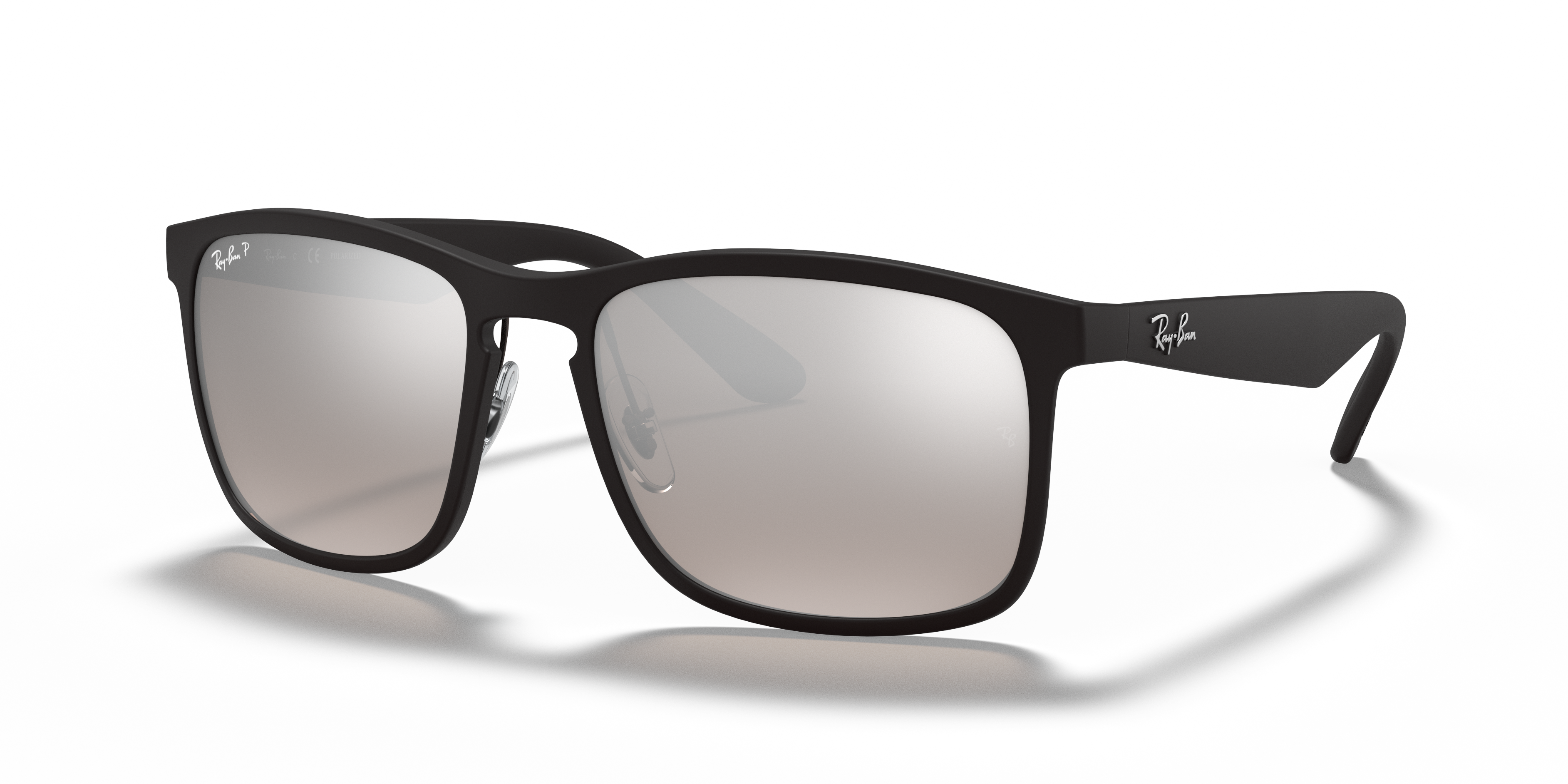 RB4264 CHROMANCE Matte Black Frame Silver Lenses 58-18