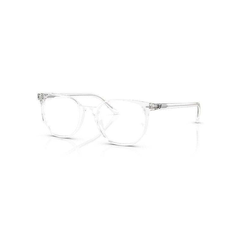 Ray-Ban Eyeglasses Unisex Elliot Optics - Transparent Frame Clear Lenses Polarized 48-19