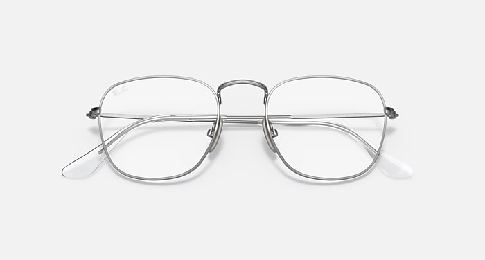 メガネ Ray-Ban Titanium Eyeglass Frame RB8157V 1224 Silver Eyeglasses Ray-Ban RB8157V Frank Titanium Optics | Free