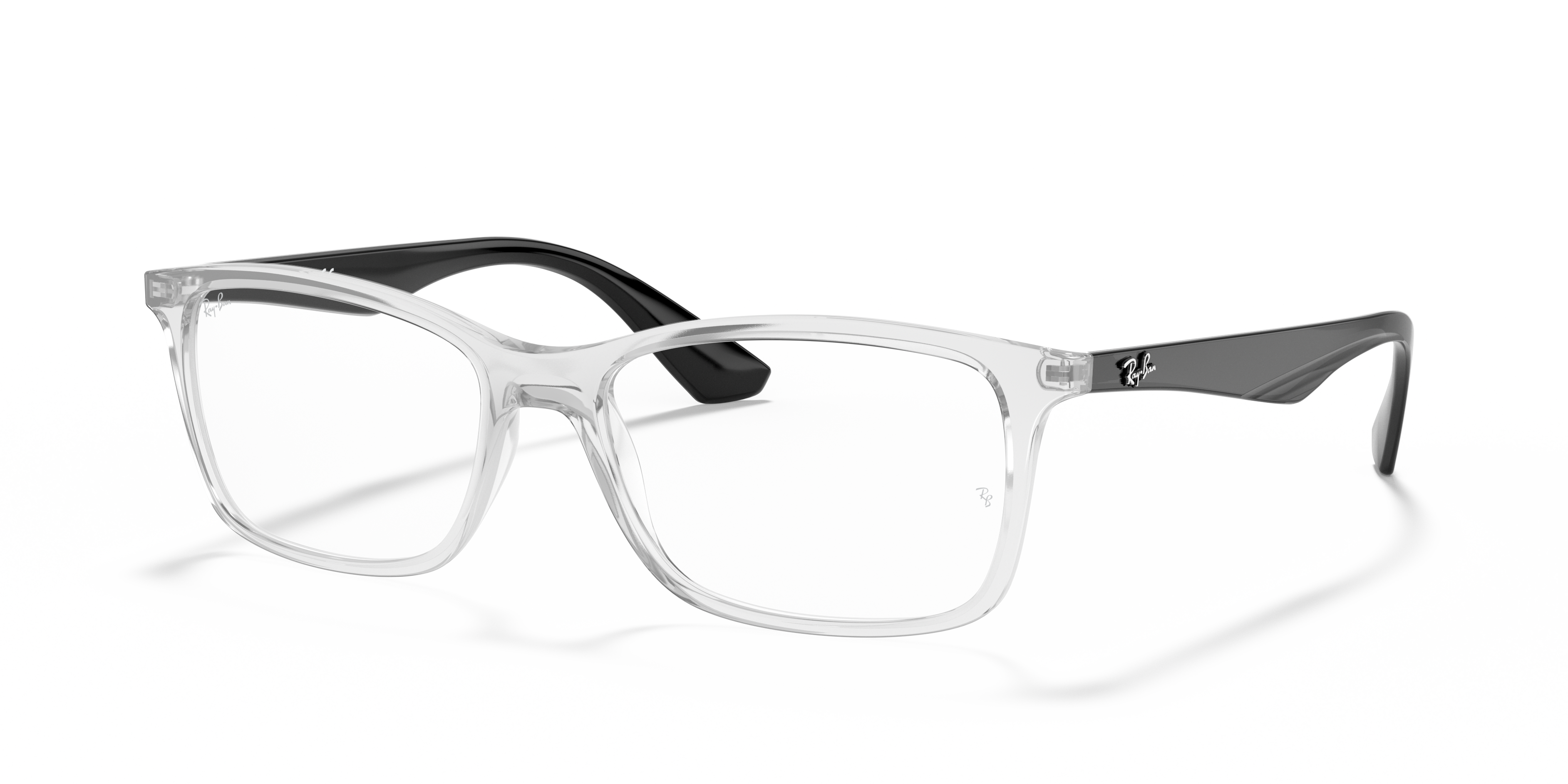 RB7047 OPTICS Polished Transparent Frame Clear Lenses 56-17