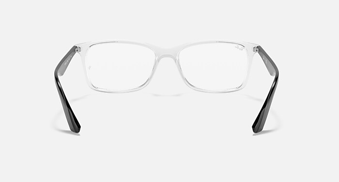 Ray-Ban Eyeglasses Unisex Rb7047 Optics Prescription - Brown Frame Clear Lenses 54-17 Polarized