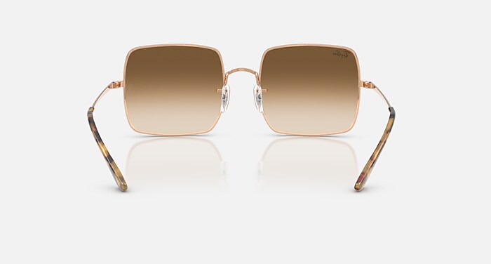 SQUARE 1971 CLASSIC Sunglasses in Rosegold and Clear Gradient