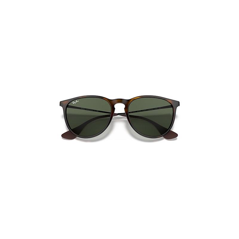 Ray-Ban Erika Classic Sunglasses Light Havana Frame Green Lenses 54-18