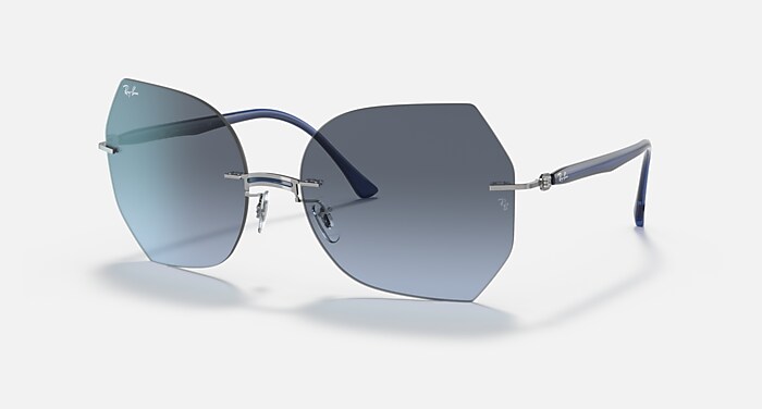 RB8065 TITANIUM Sunglasses in Blue On Silver and Blue