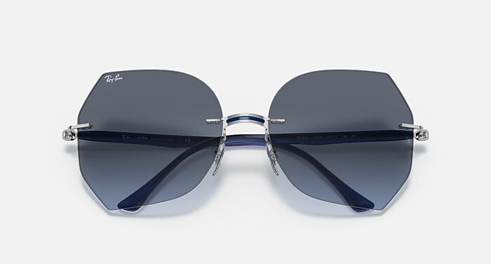 RB8065 TITANIUM Sunglasses in Blue On Silver and Blue