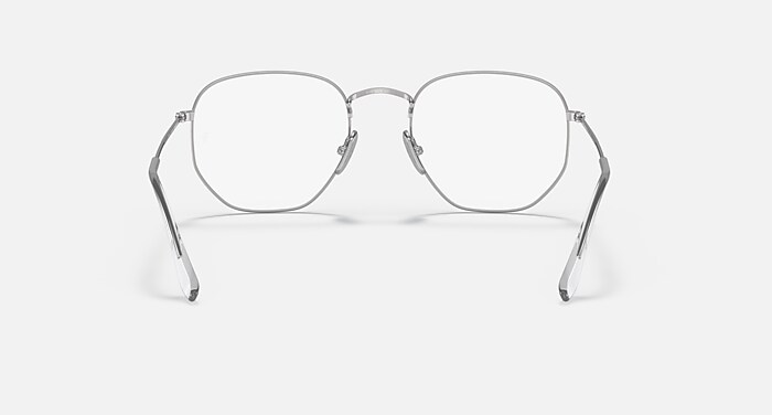 HEXAGONAL TITANIUM OPTICS Eyeglasses with Silver Frame - RB8148V