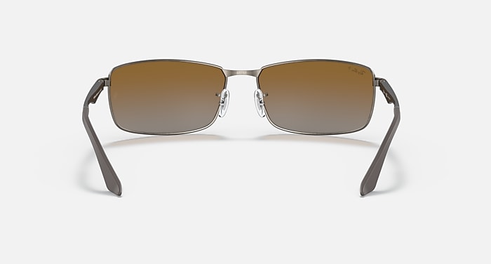 Ray-Ban Sunglasses Man Rb3498 - Gunmetal Frame Brown Lenses 61-17 Polarized