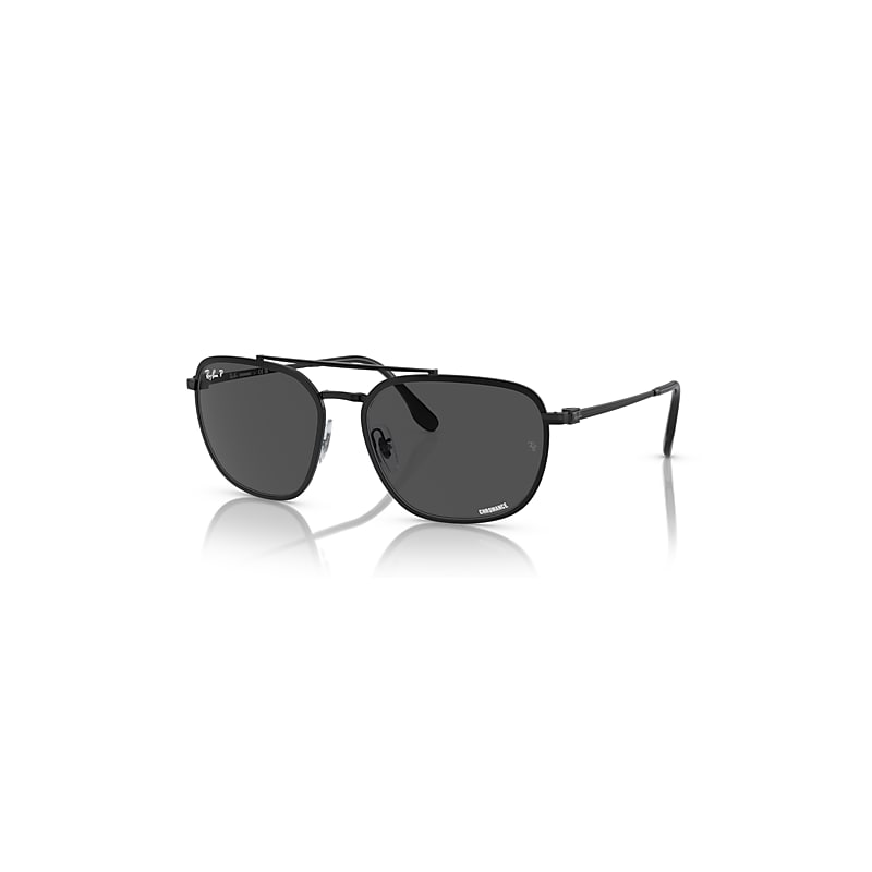 Ray-Ban Sunglasses Man Rb3708 Chromance - Black Frame Grey Lenses Polarized 59-18