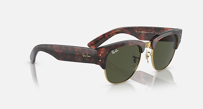 MEGA CLUBMASTER Sunglasses in Tortoise On Gold and G-15  display picture 1