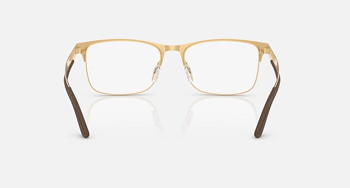 Ray-Ban Eyeglasses Unisex Rb7550 Optics Prescription - Black Frame Clear Lenses 55-18 Polarized