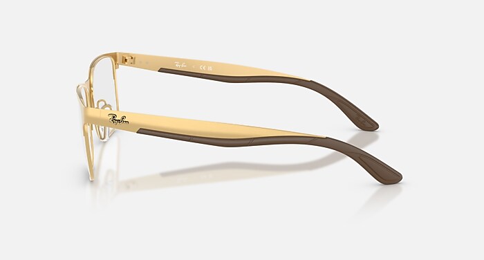 Ray-Ban Eyeglasses Unisex Rb7550 Optics Prescription - Black Frame Clear Lenses 55-18 Polarized