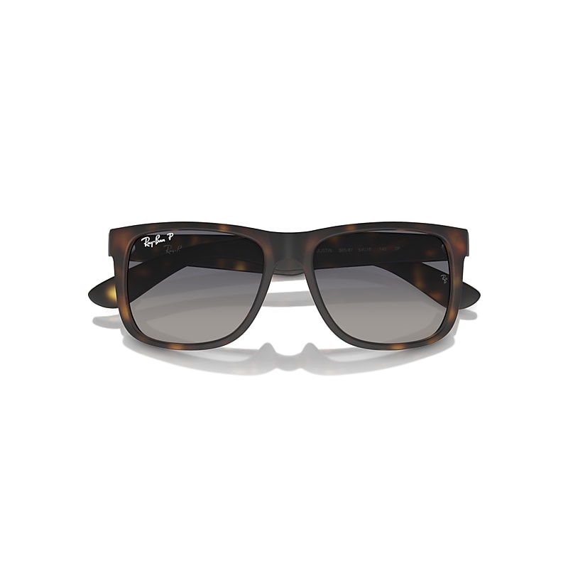 Ray-Ban Justin Classic Sunglasses Havana Frame Blue Lenses Polarized 55-17
