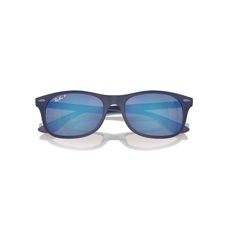 Ray-Ban Rb4607m Scuderia Ferrari Collection Polarized+ Lenses Sunglasses Blue Frame Grey Lenses Polarized 55-17
