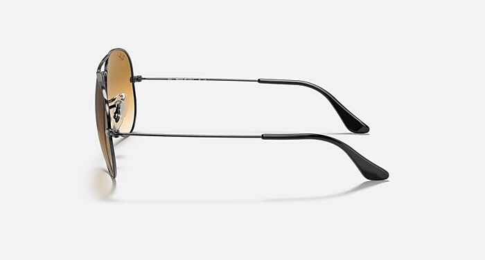 AVIATOR GRADIENT Sunglasses in Gunmetal and Light Brown  display picture 1