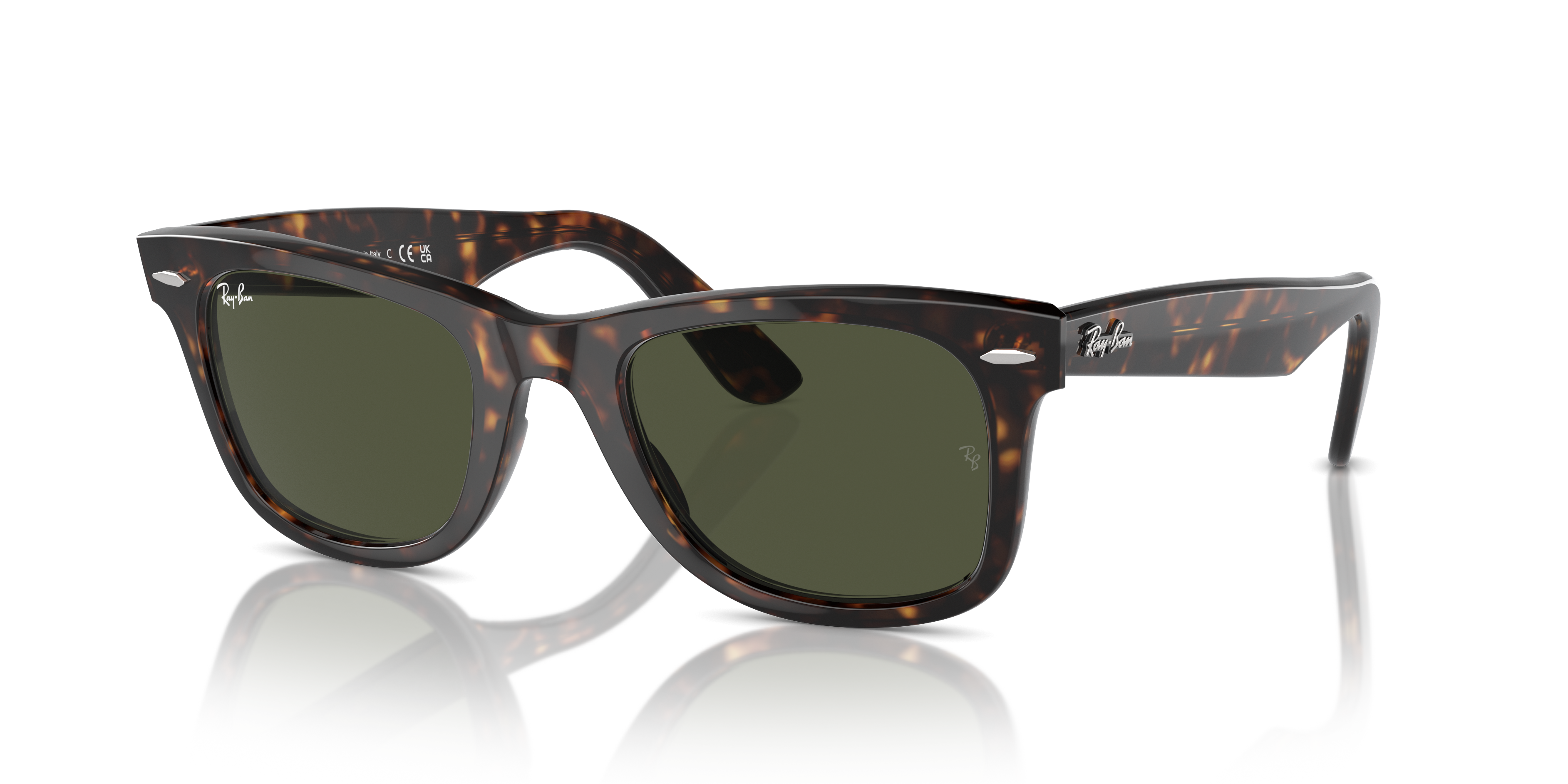 ORIGINAL WAYFARER CLASSIC Polished Tortoise Frame G-15 Green Lenses 54-18