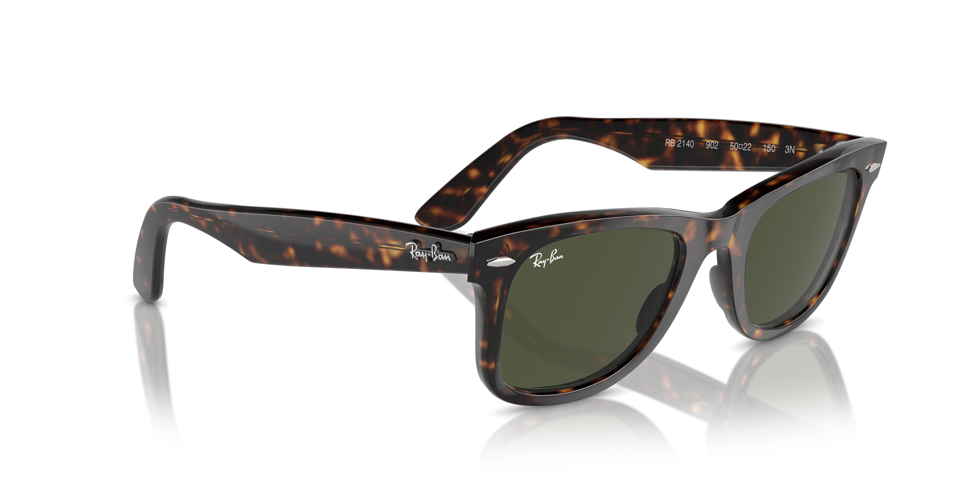 RayBan WAYFARER RB2140 902 52 サングラス ORIGINAL WAYFARER CLASSIC Sunglasses in Tortoise and G-15