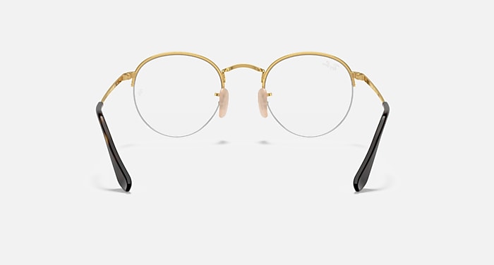 Ray-Ban Eyeglasses Unisex Round Gaze Prescription - Silver Frame Clear Lenses 51-22