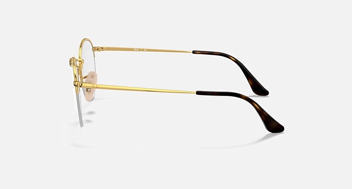 Ray-Ban Eyeglasses Unisex Round Gaze Prescription - Silver Frame Clear Lenses 51-22