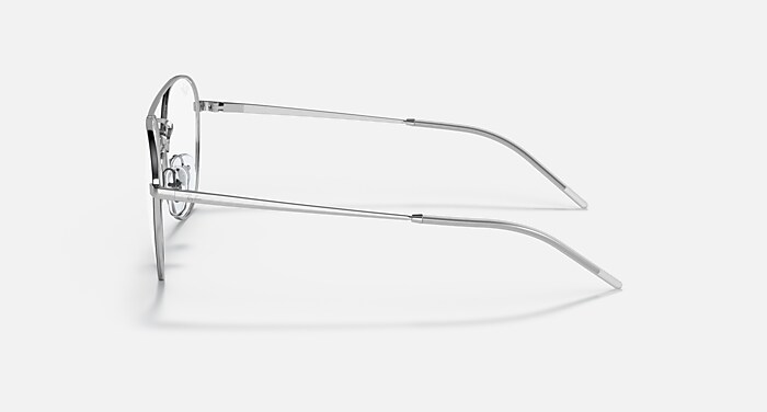 Ray-Ban Eyeglasses Unisex Rb6414 Optics Prescription - Silver Frame Clear Lenses 53-18