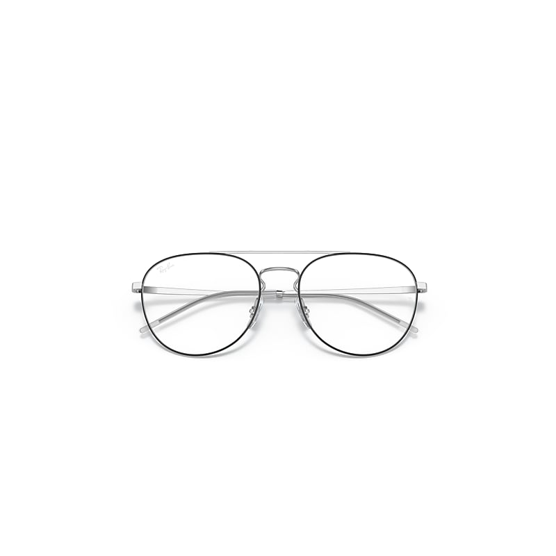 Ray-Ban Rb6414 Optics Eyeglasses Silver Frame Clear Lenses 55-18