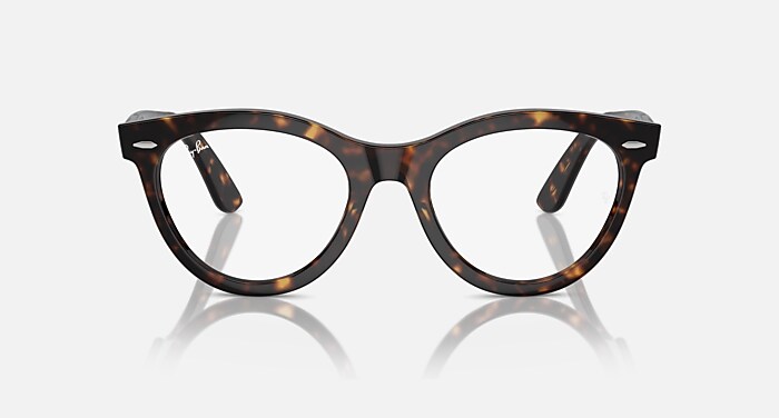 Ray-Ban Eyeglasses Unisex Wayfarer Way Optics Prescription - Havana Frame Clear Lenses 51-21 Polarized