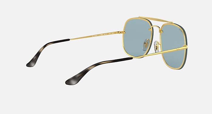 BLAZE GENERAL Sunglasses in Arista Gold and Blue Classic