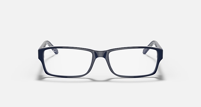 Ray-Ban Eyeglasses Unisex Rb5169 Optics Prescription - Blue Frame Clear Lenses 54-16 Polarized
