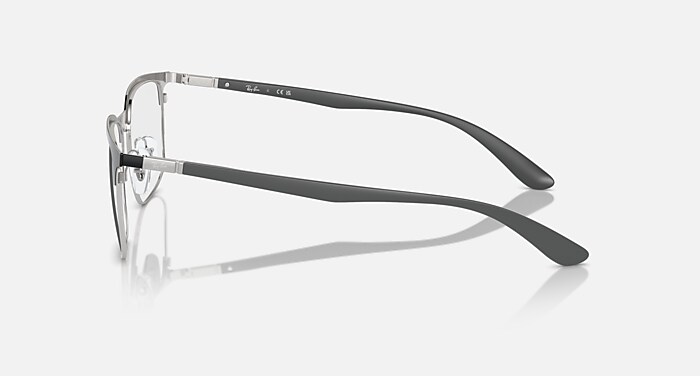 RB6518 OPTICS Eyeglasses with Black On Silver Frame - RB6518