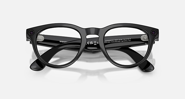 8muraページ RAY-BAN | META HEADLINER Sunglasses in Black and Clear