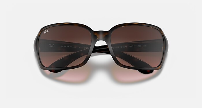 Ray-Ban Sunglasses Rb4068 Tortoise Frame Pink Lenses