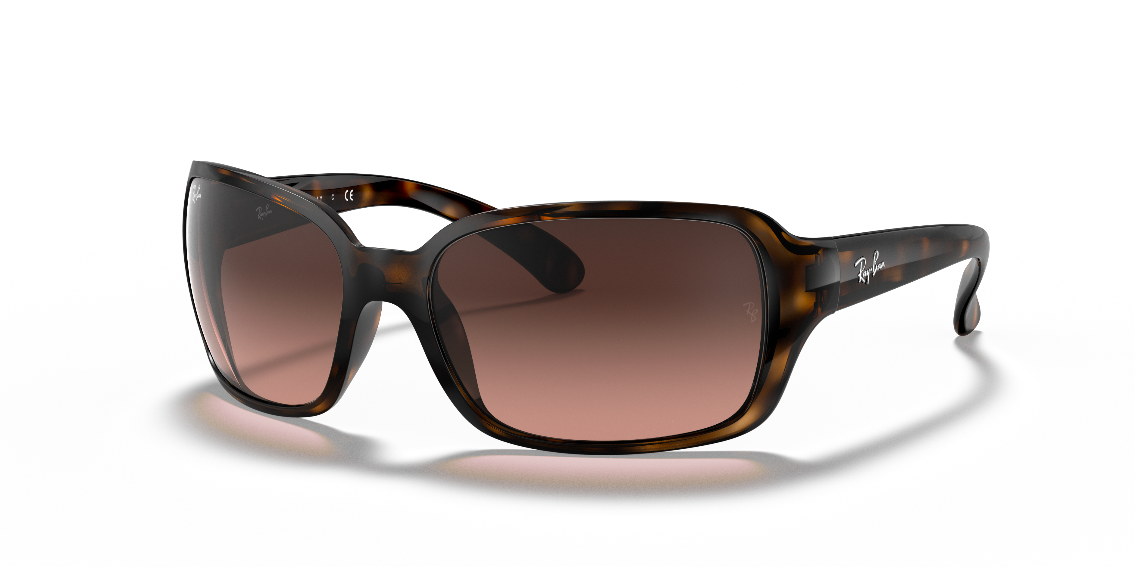 RB4068 Polished Havana Frame Pink/Brown Gradient Lenses 60-17