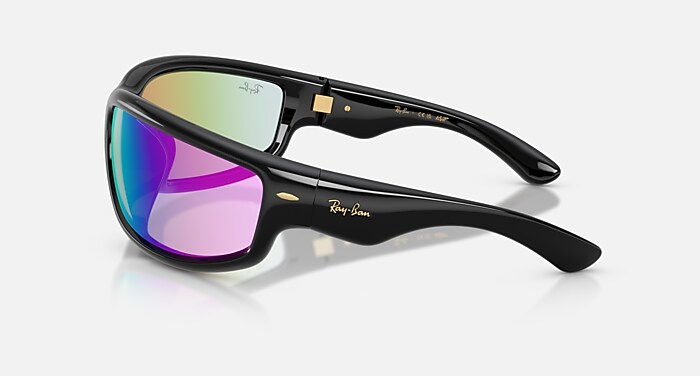 Ray-Ban Sunglasses Unisex Ultra Wrap 003 Next Generation Collection - Black Frame Grey Lenses 86-20