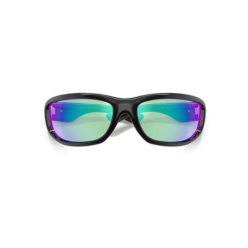 Ray Ban Ultra Wrap 003 Next Generation Collection Sunglasses Black Frame Grey Lenses 86-20 In Black