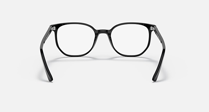 Ray-Ban Eyeglasses Unisex Elliot Optics Prescription - Black Frame Clear Lenses 50-19 Polarized