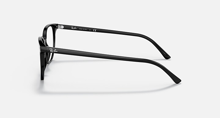 Ray-Ban Eyeglasses Unisex Elliot Optics Prescription - Black Frame Clear Lenses 50-19 Polarized