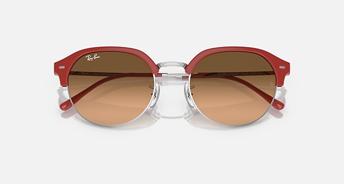 RB4429 Sunglasses in Red On Silver and Pink/Black - RB4429