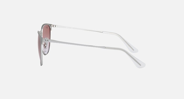 ERIKA METAL KIDS Sunglasses in Silver and Light Blue