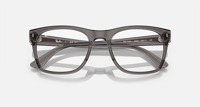 Ray-Ban Eyeglasses Unisex Rb7228 Optics Prescription - Havana Frame Demo Lens Lenses 53-21 Polarized