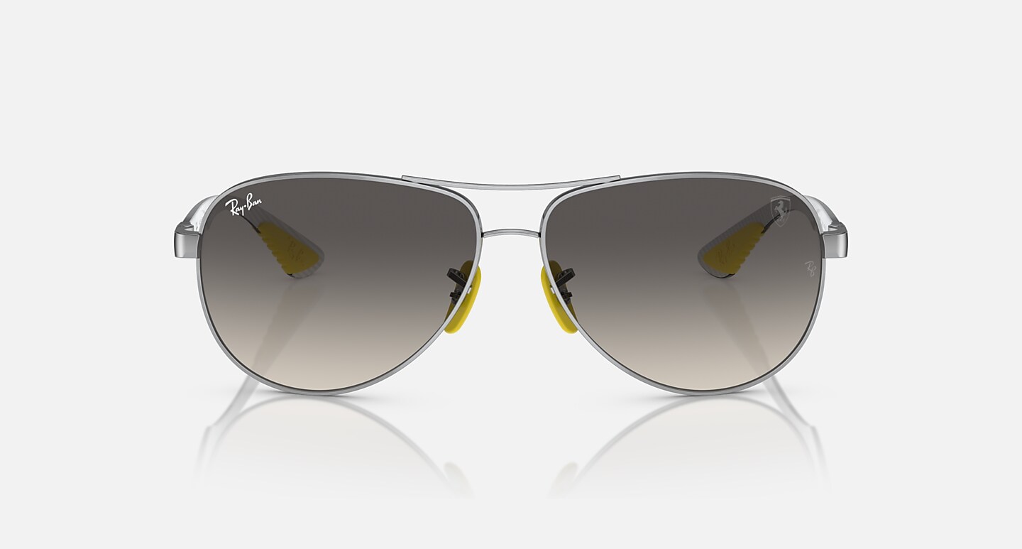 Ray-Ban Sunglasses Man Rb8331m Scuderia Ferrari Collection - Light Carbon Frame Grey Lenses 61-13 Polarized